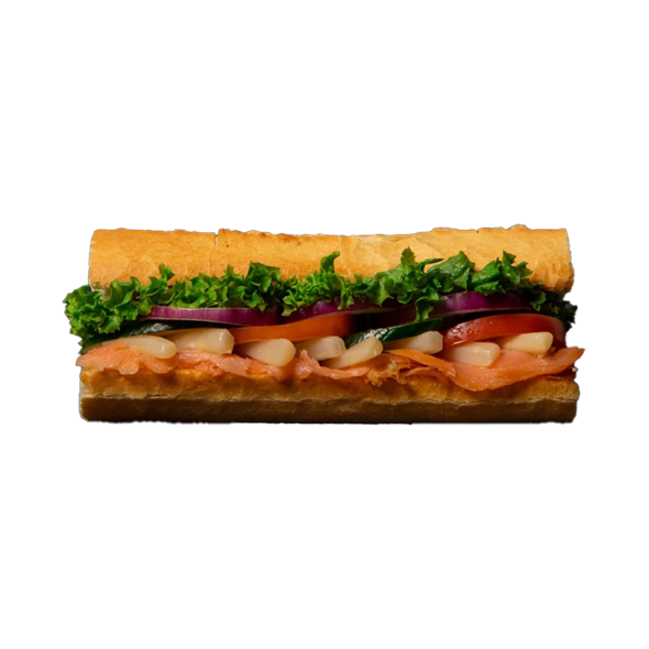 Røget laks m. asparges sandwich