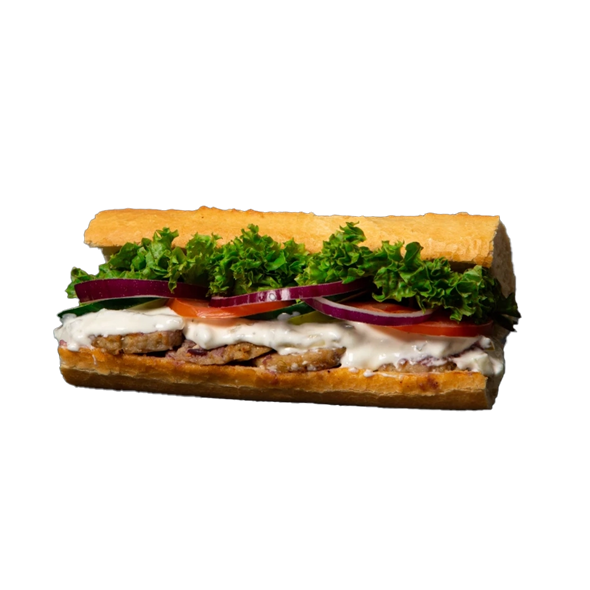 Frikadelle & tzatziki sandwich