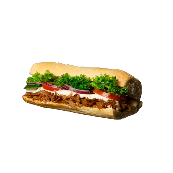 Oksekebab sandwich